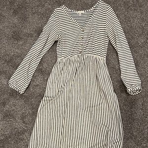 Knee Length Stripe Dress